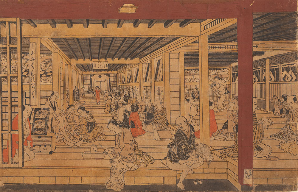 5 釘抜越後屋店頭之図