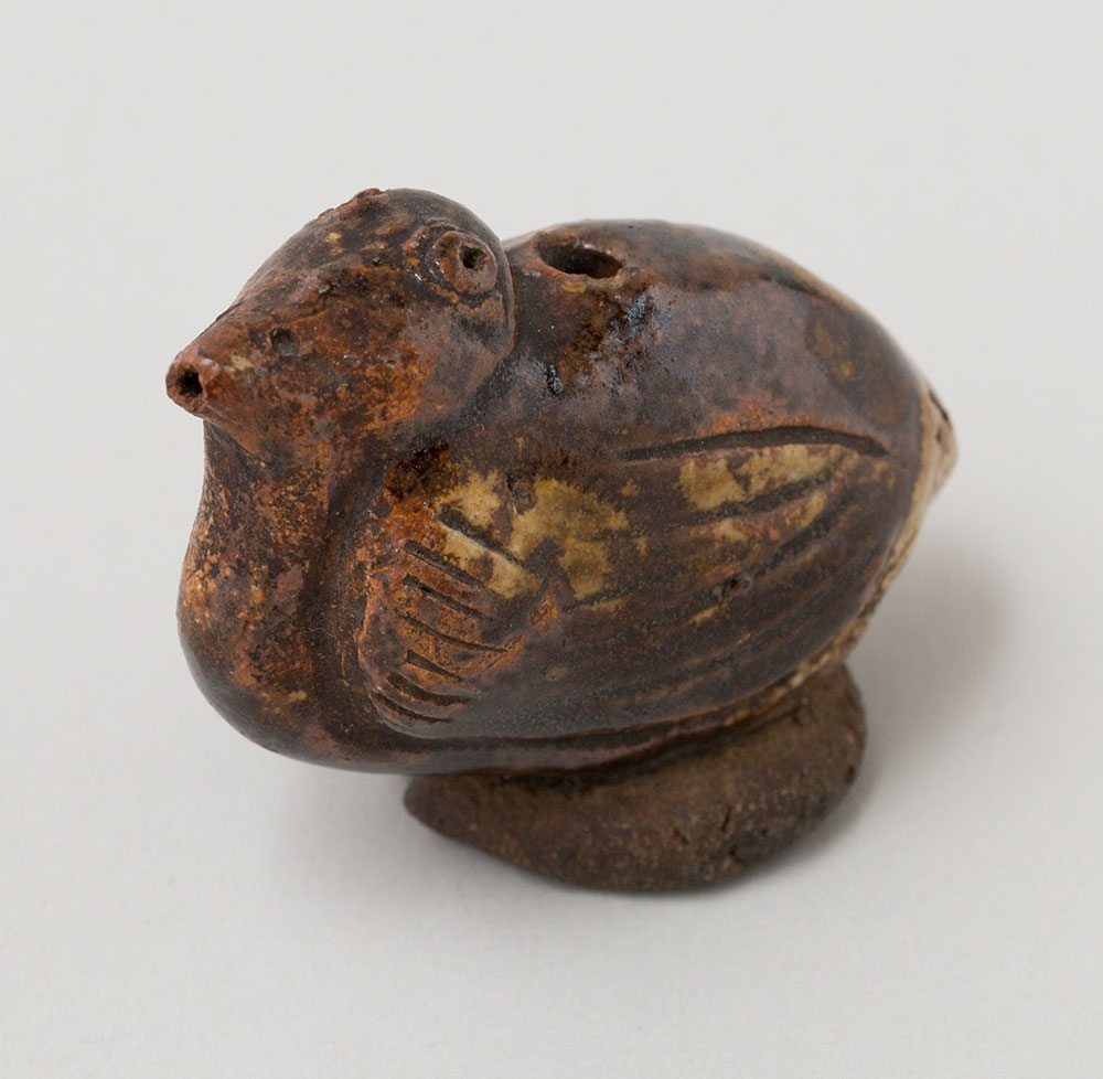 11 褐釉鳥形水滴