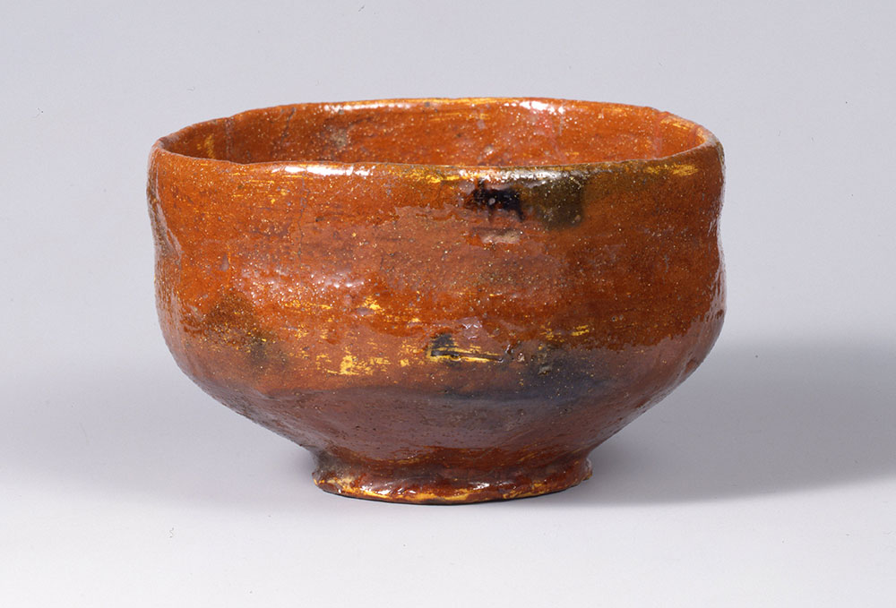 54 赤楽茶碗 銘?再来