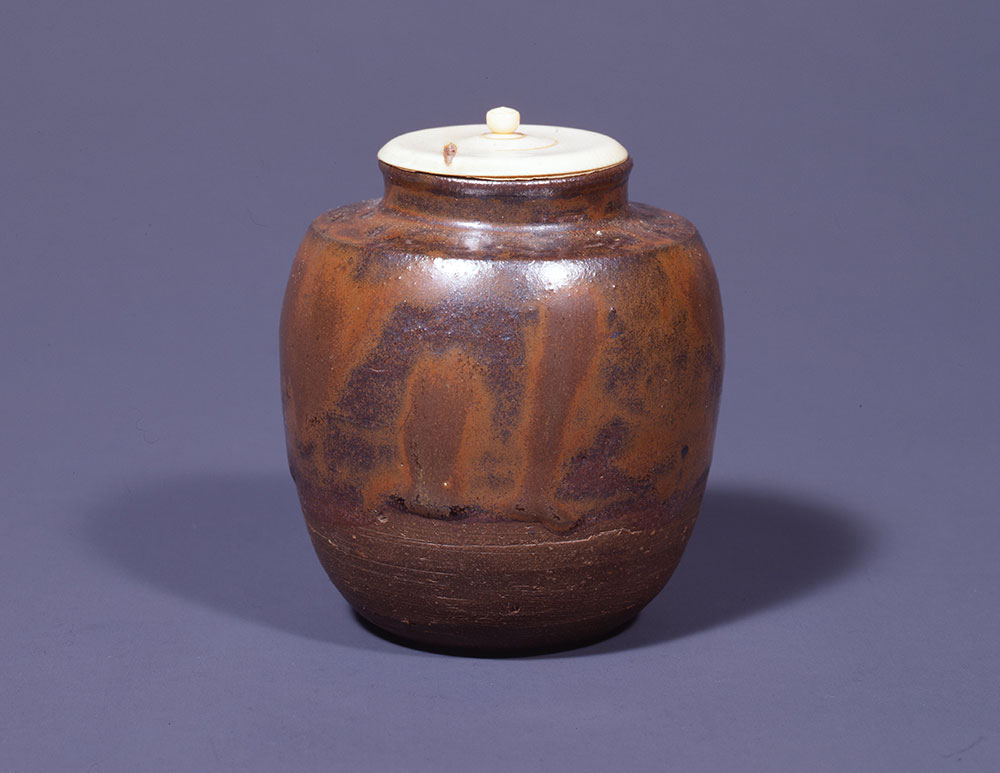 67 瀬戸塞手茶入 銘?常如院