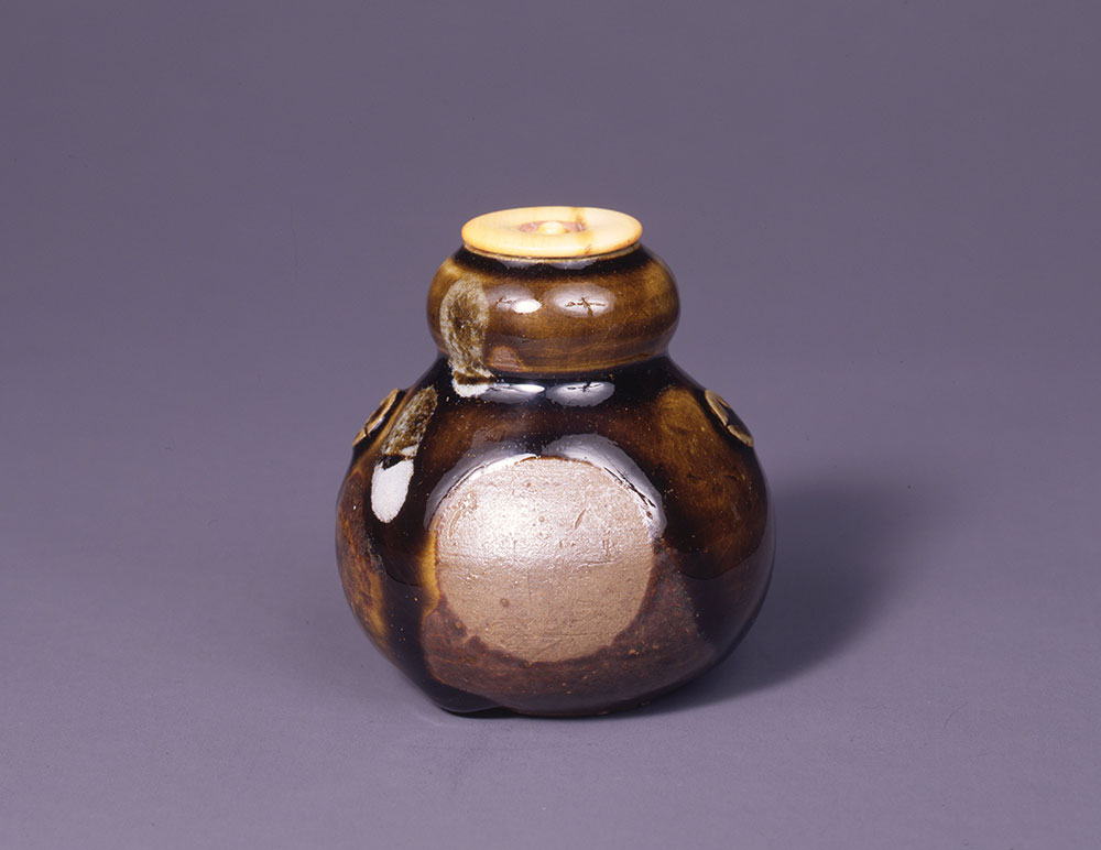 74 薩摩甫十瓢箪茶入 銘?十寸鏡